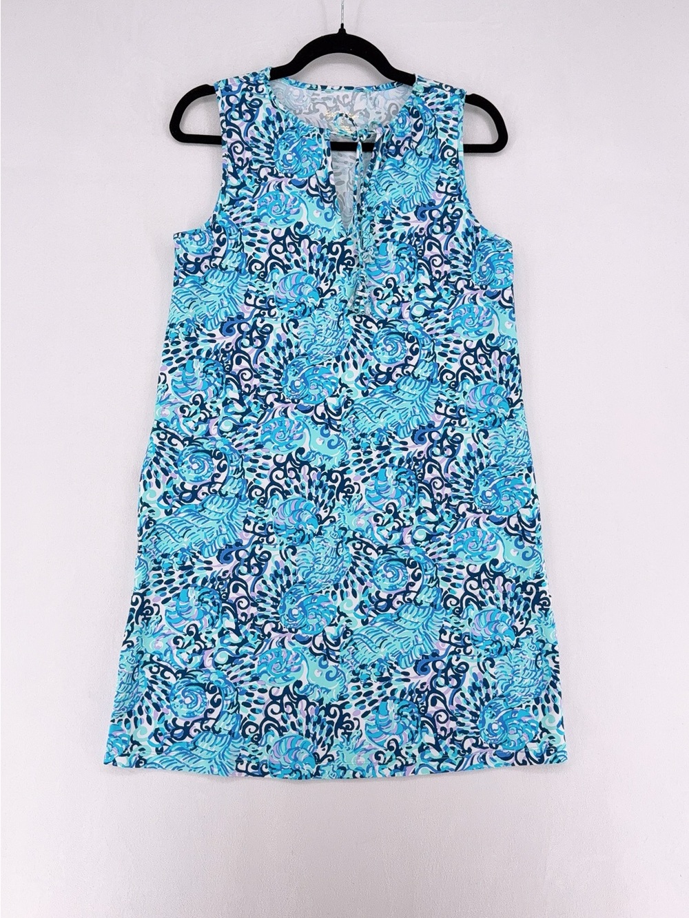 NWOT Lilly Pulitzer Johana Coverup Dress Light Aqua Spritz Sz S - Picture 2 of 9